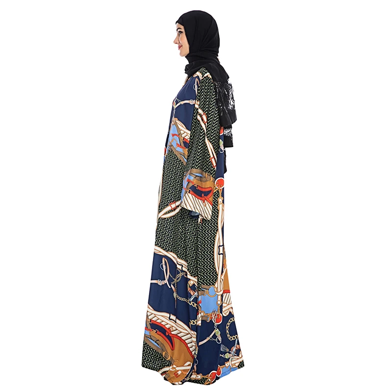 Женское кимоно в мусульманском стиле Abaya длинное мягкое турецком открытый