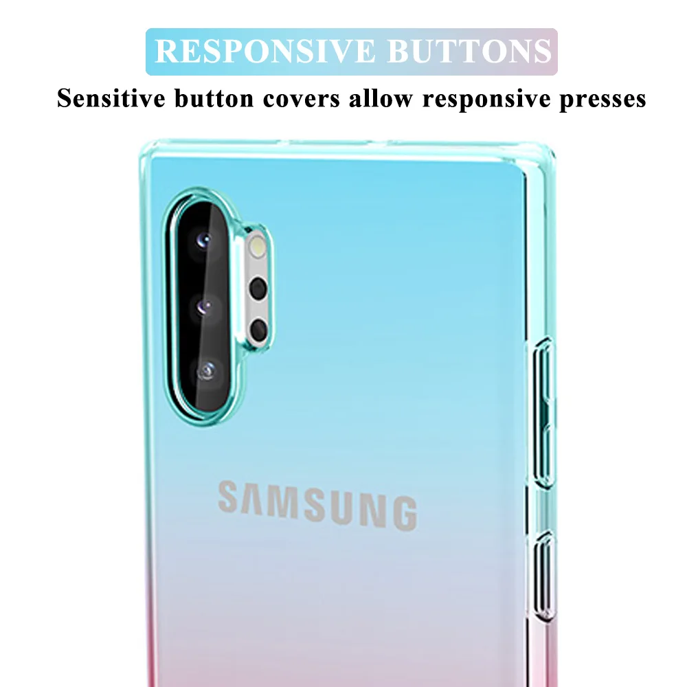 Note10 Pro защитный чехол для samsung Galaxy Note 9 Note9 8 10 градиент кожи 5G бампер Sansung Coque Not9 |