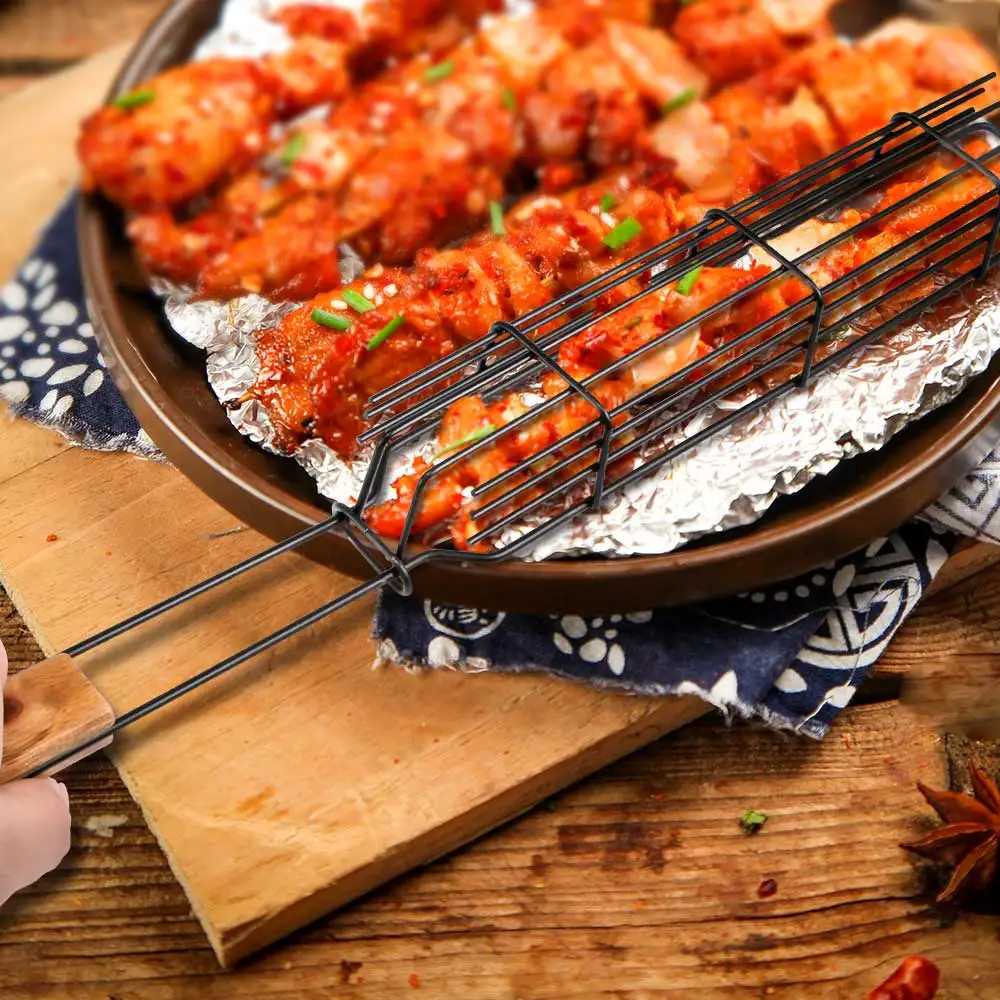 

BBQ Grill Mesh Nonstick Barbecue Meshes Portable Fish Grilling Mesh Barbecue Basket BBQ Tools Kitchen Accessories