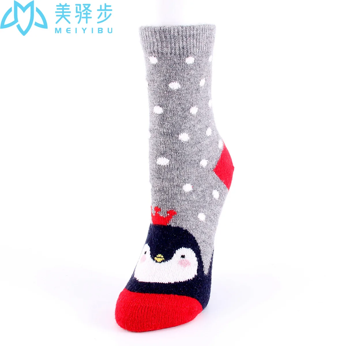 12 Pairs Per Set Winter Christmas Wool Socks Thickened Warm Elk Holiday Socks Hot Selling Soft Wool Socks