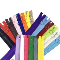 5 pcs 3 resin zippers plastic with pull ring 30cm 70cm close end zippers for diy bag sewing crafts zipper 20color
