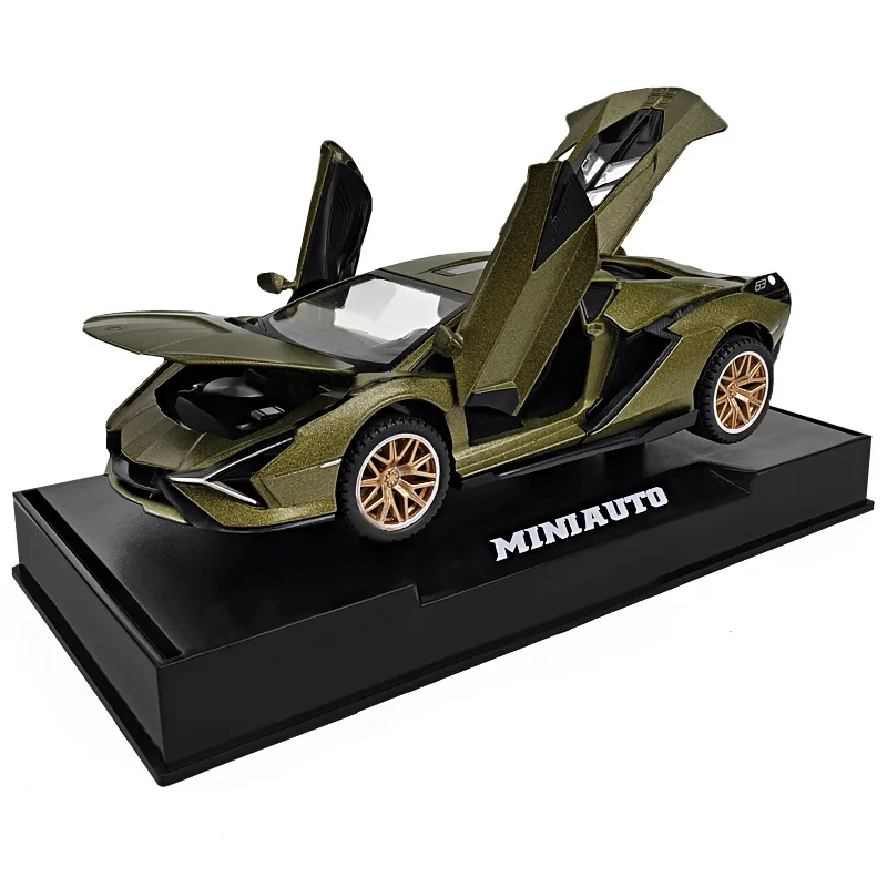 

Simulation 1:32 Rambo Lightning Sain Sports Car Alloy Car Model Children Toy Car Boy Open Door Car Model