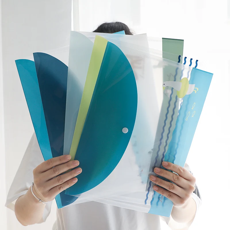 Экологичная сумка для файлов A4 прозрачная информации Студенческая офисная