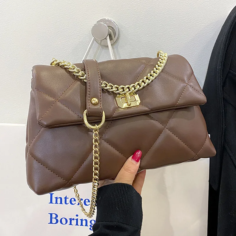 

Сумка кросс-боди Женская из экокожи, модный саквояж на плечо сплошного цвета, роскошный брендовый дизайн, маленькая квадратная сумочка