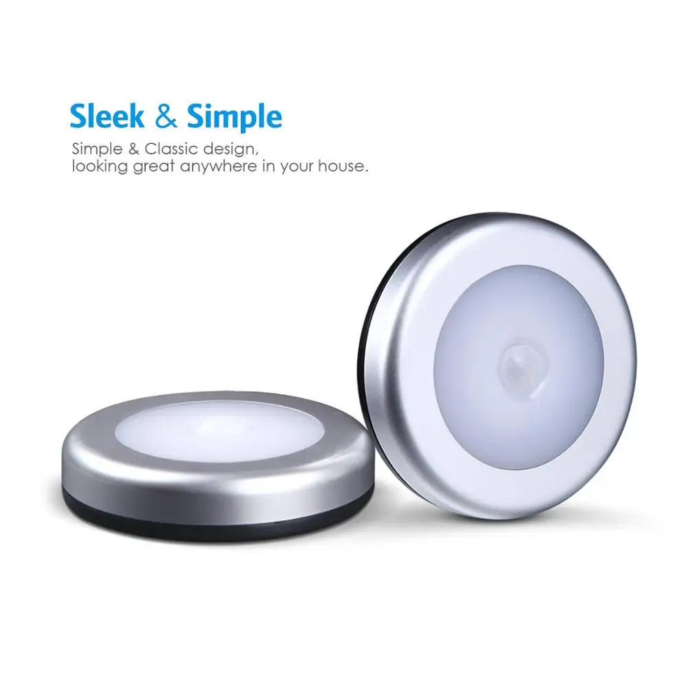 Светодиодный ночник с пассивным инфракрасным датчиком движения беспроводной