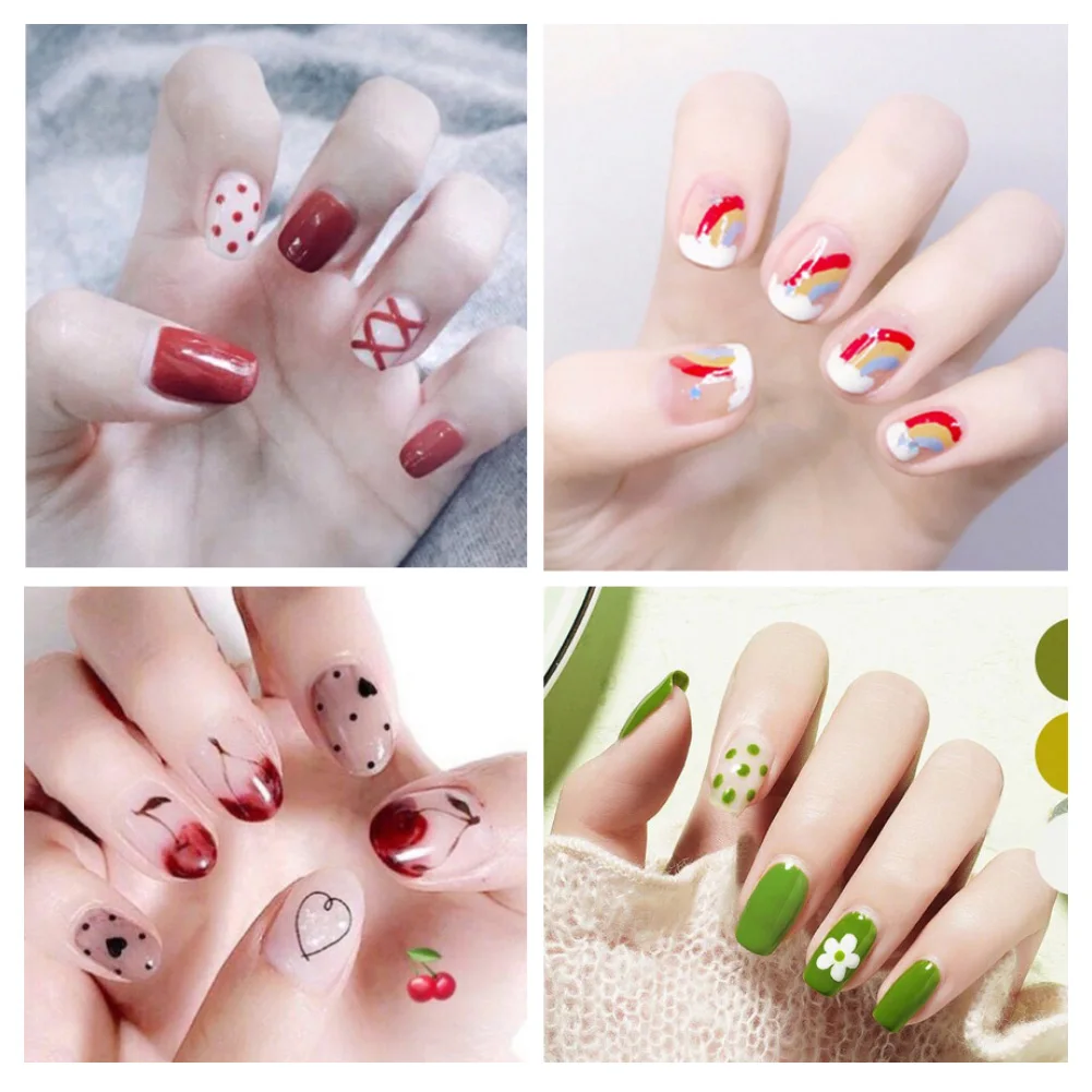 3D Flower Heart Full Cover Nail Art Stickers Self-adhesive Decal Manicure Decor | Красота и здоровье