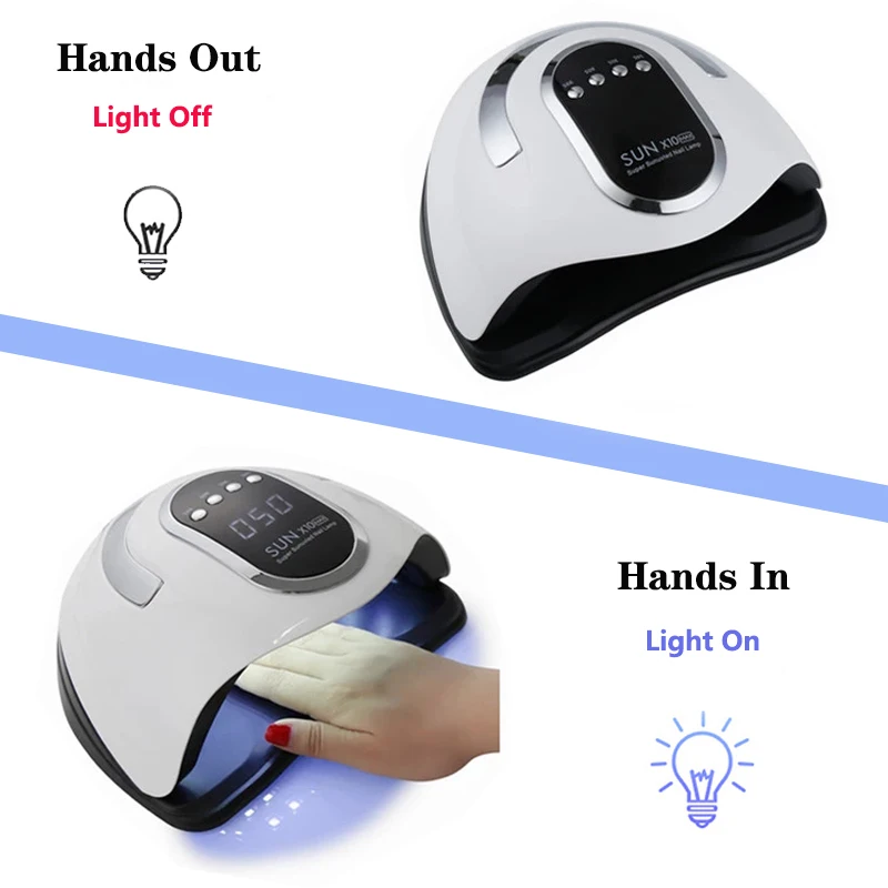 Светодиодсветодиодный УФ-лампа для сушки ногтей 280 Вт 66 светодиодный сушилка