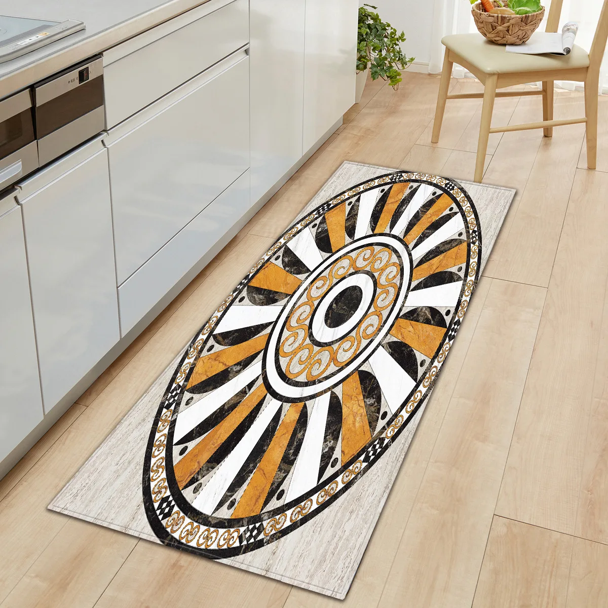 

Новый скандинавский кухонный коврик, Придверный коврик для спальни, домашний коврик для прихожей, напольное украшение для гостиной, ковер д...