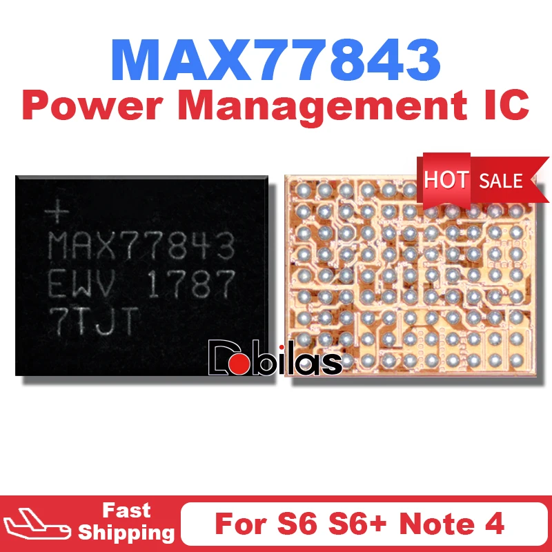 

Набор микросхем MAX77843 MAX77843EWV для Samsung S6 G9200 S6 + G9250 NOTE 4 N9100 N910F, чип для блока питания IC BGA PMIC, 2 шт.