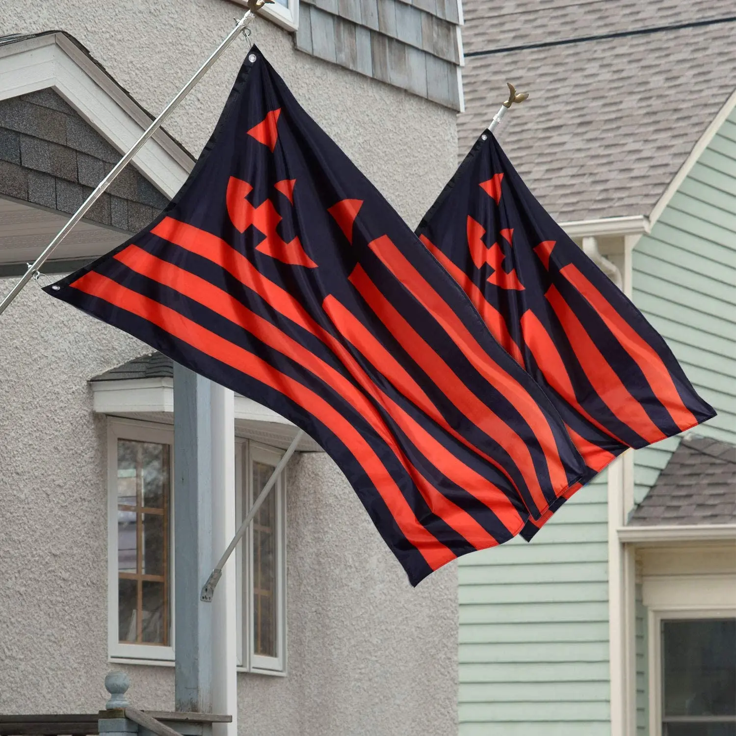 

3 x 5 Feet Halloween Flag Halloween National Flag Pumpkin Face Lantern Flag Halloween Theme Decorative Flag