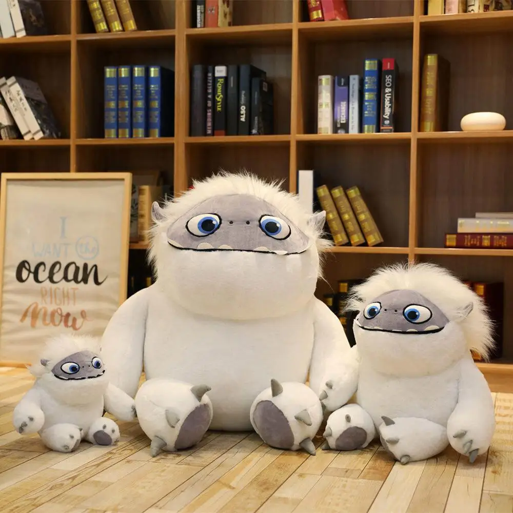 1 шт. 90/10 см фильм отвратительный снег Монстр Yeti милые плюшевые домашние тапочки с изображением в стиле аниме куклы, игрушки для детей, подарок на год