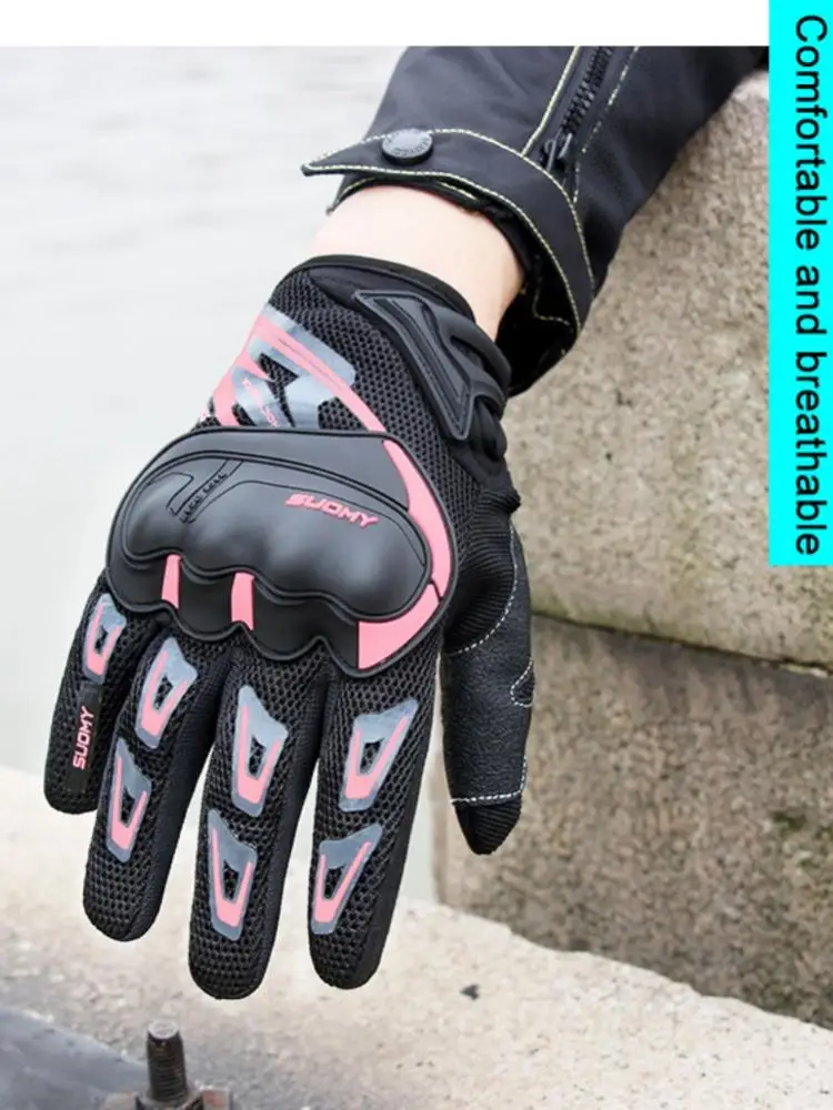 

Кожаные Мотоциклетные Перчатки с пальцами и защитой суставов пальцев