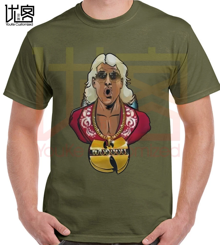 Ric flair wu tang Футболка Горячая одежда тренд 2020 мужская женская 100% хлопок короткий