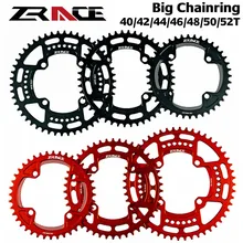 ZRACE велосипедная цепь с ЧПУ, 104BCD 40T 42T 46T 52T красная узкая ширина зубчатая цепь для MTB Gravel Road велосипедная цепь