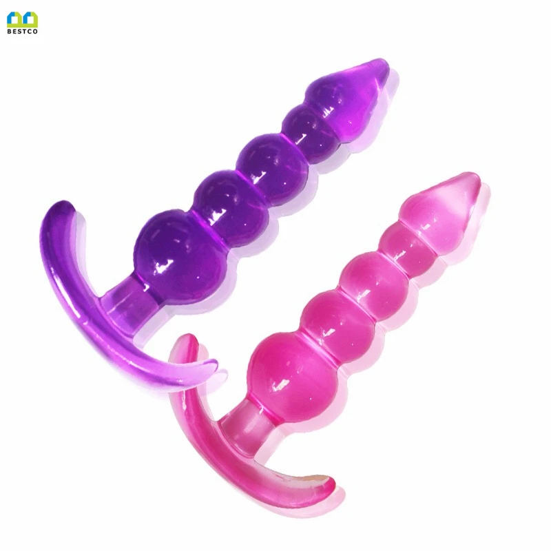 BESTCO 18 + анальные шарики Желе Plug G spot кролик вибратор секс игрушки Анальная пробка
