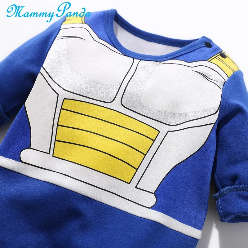 MPANDA Dragon Ball Vegeta, комбинезоны, комбинезон для младенцев мальчиков девочек, детская одежда, боди для новорожденных, хлопок, аниме, длинный рукав, Saiya
