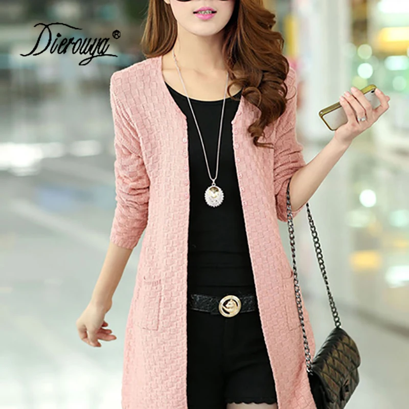 Women Solid Sweater Long Cardigan Fashion Summer Style Sleeve Thin Knitted Female Sweaters Free Shipping |