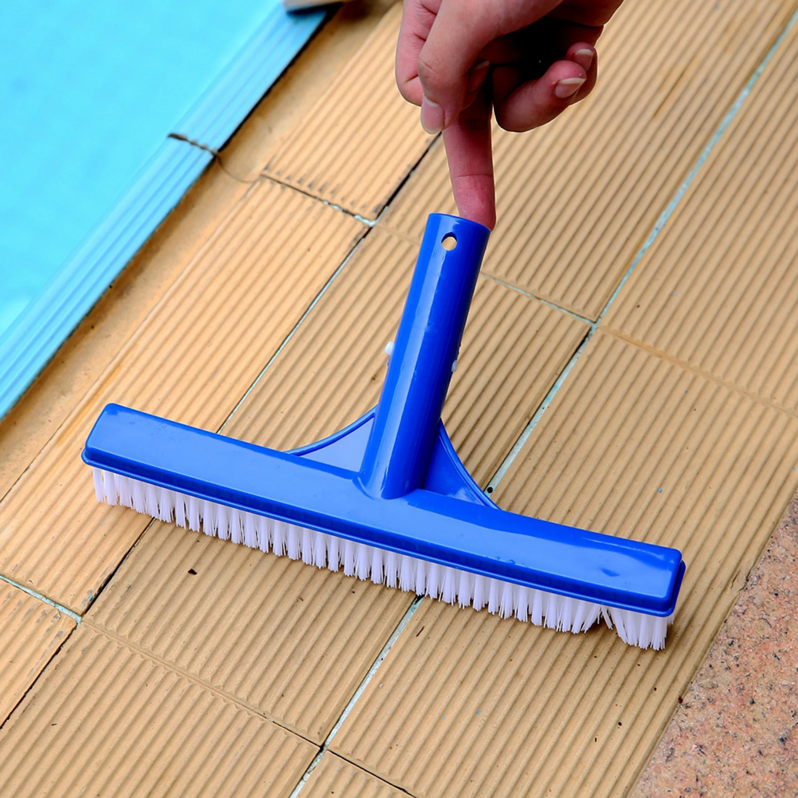

Swimming Pool Brush Head 10 Inches for Bathtubs Blue Professional Durable