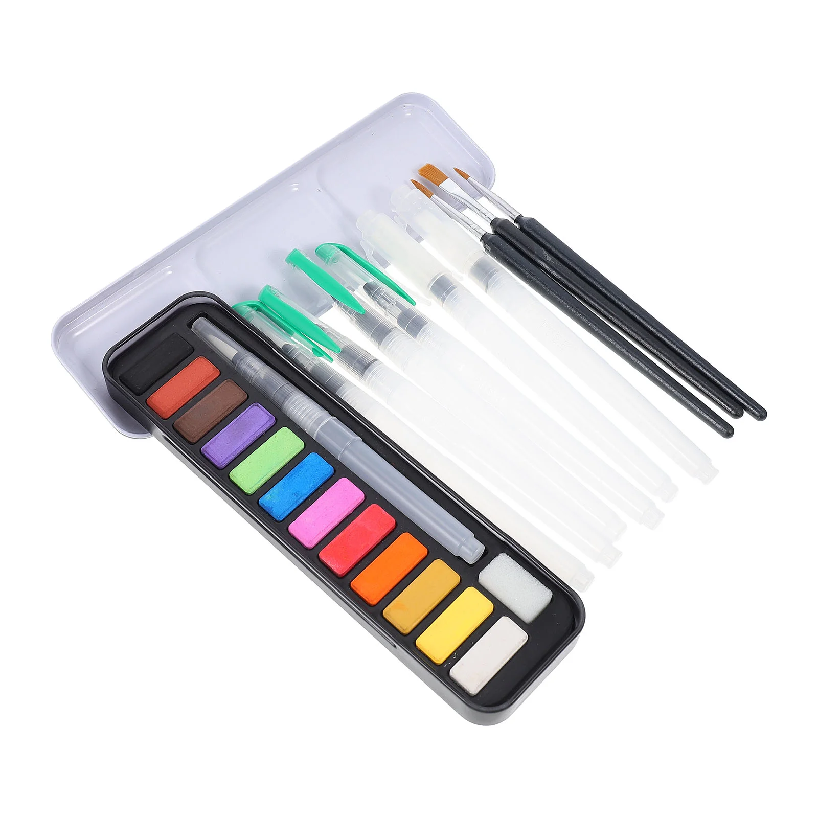 

1 set of Student Paintbrushes Watercolor Paint Pens with Pigments Pens