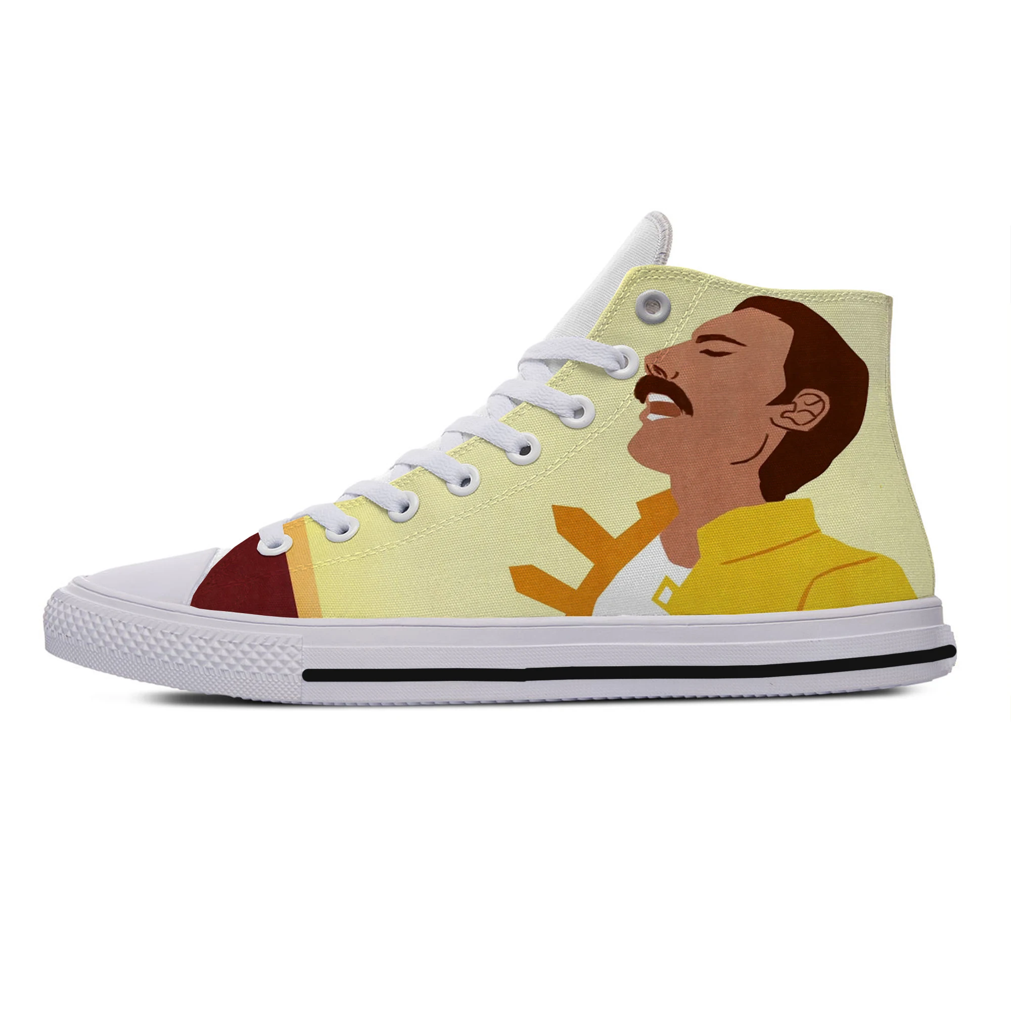 Женские и мужские легкие парусиновые туфли дышащие удобные в стиле рок-группы