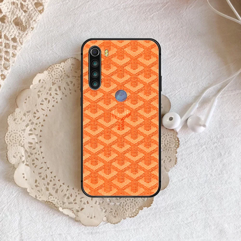 

French suitcase brand color Phone Case For XIAOMI Redmi Note 5 7 8 T 9 6A 7A 8A 9S K 20 30 Pro black Back Soft Funda Luxury Etui