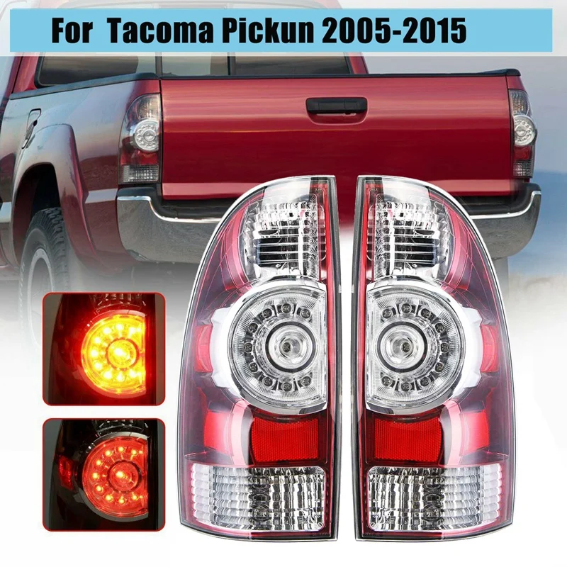 

for 2005-2015 Toyota Tacoma LED Rear Tair Brake Light Lamp Fog Light Replacement 05-15