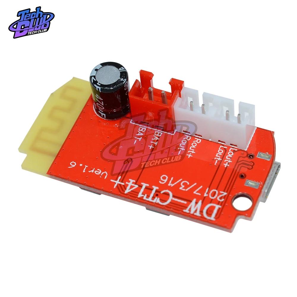 Плата усилителя мощности модуля Bluetooth 5 Вт + CT14 Micro 4 2 Stereo 5VF Mini с зарядным портом для