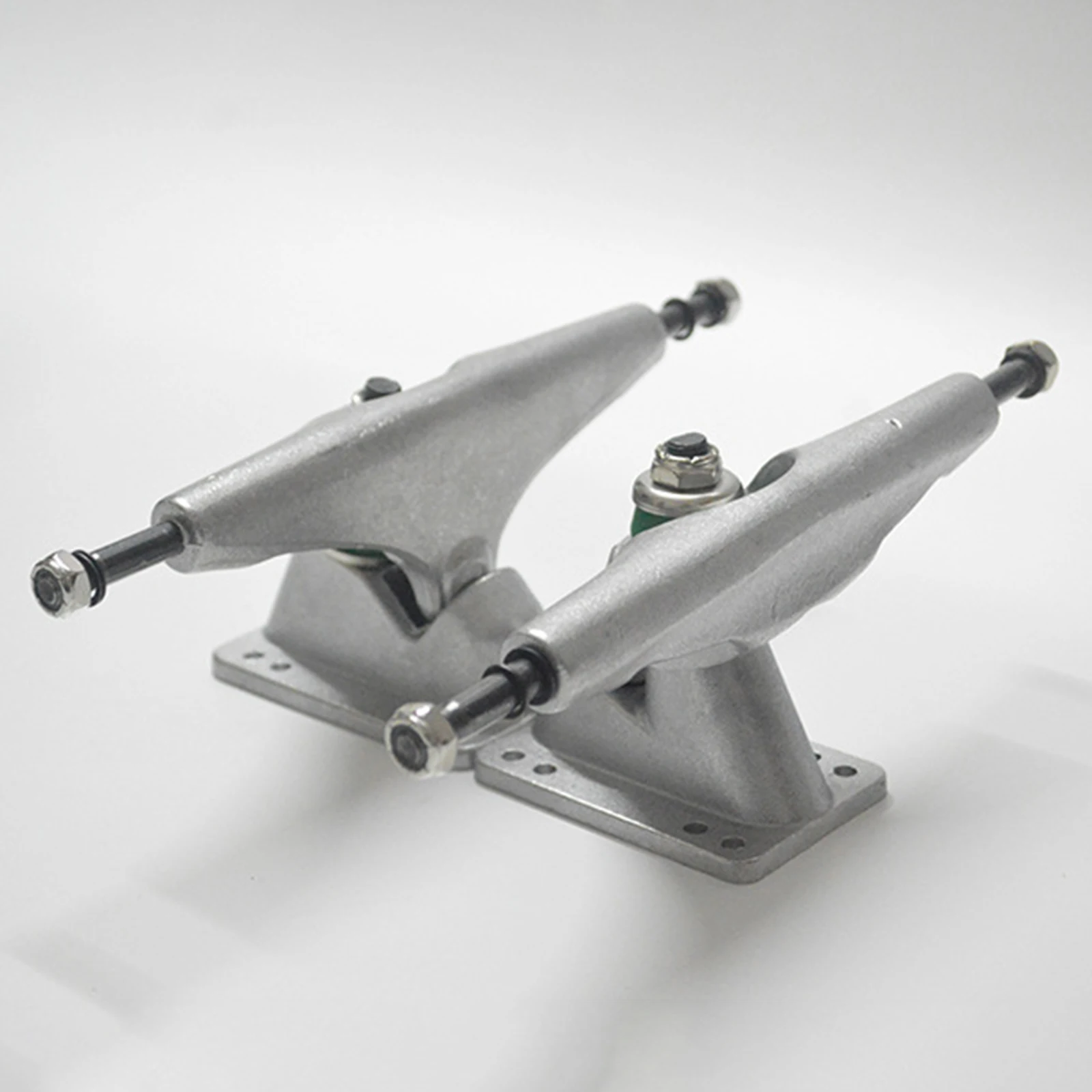 

Skateboard Trucks - 6.25 Inch, Aluminum Alloy, Premium Bushings - Set of 2 - Silver