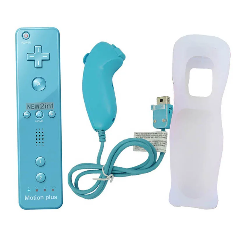 Встроенный беспроводной геймпад Motion Plus контроллер для Nintendo Wii Nunchuck пульт