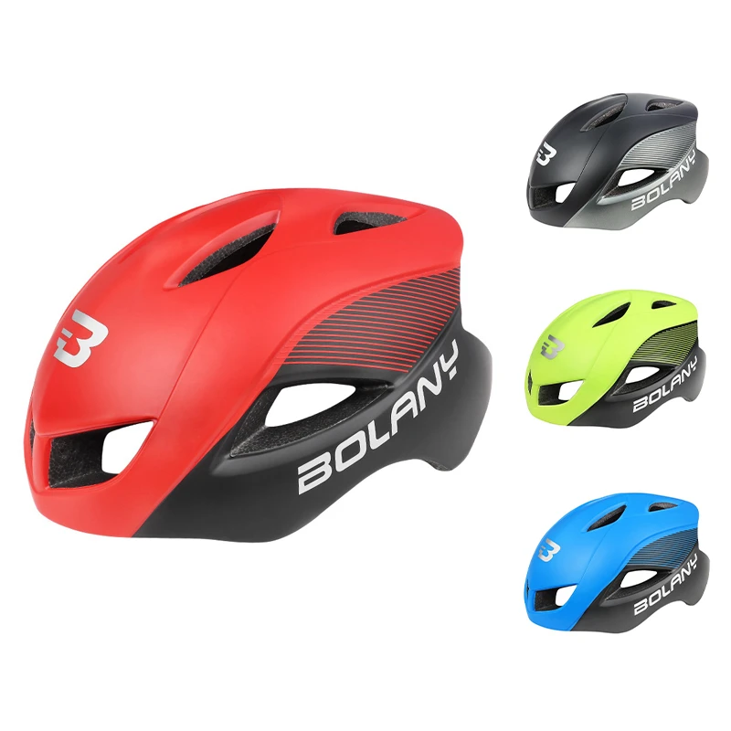 

BOLANY Bike Helmet Ultralight 250G Safe Breathable Cycling Hat Integrally-Molded MTB Road Bicycle Accessories Sports