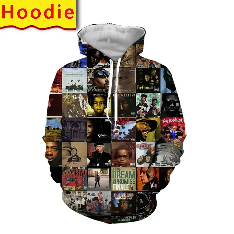 

Rap Albums Hoodie Sweatshirt 3d Print Men Harajuku Pullover Jacket Graphic Tee Shirt Streetwear Pants 2pac Clothes Sofa Blanket