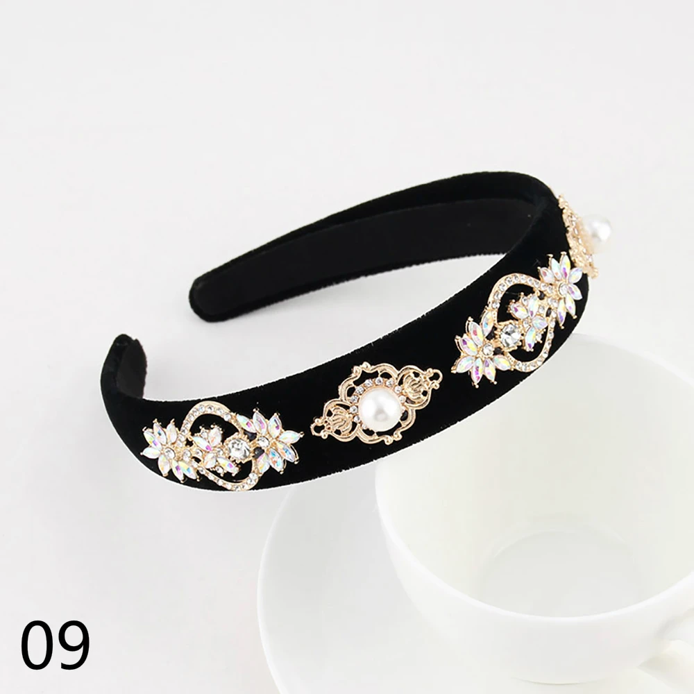

Q Fashion Girls Wide Side Hairbands For Women Retro Hair Hoop Multicolor Girls Headband Bezel Hair Accessories Simple Headwear
