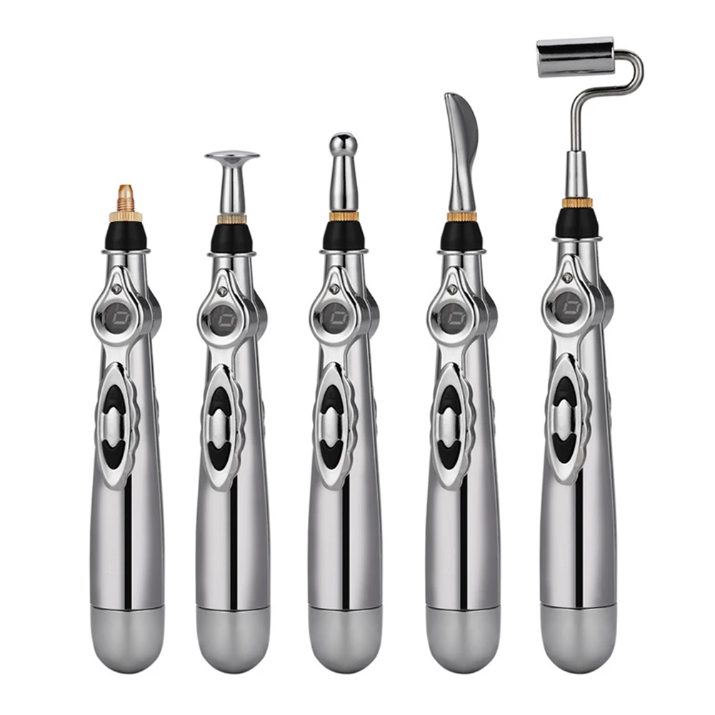 Электронная терапевтическая ручка 5 в 1 акупунктурный массажер для тела