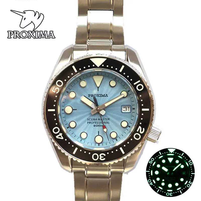 

Механические Мужские часы для дайвинга NH35, водонепроницаемые до 300 м