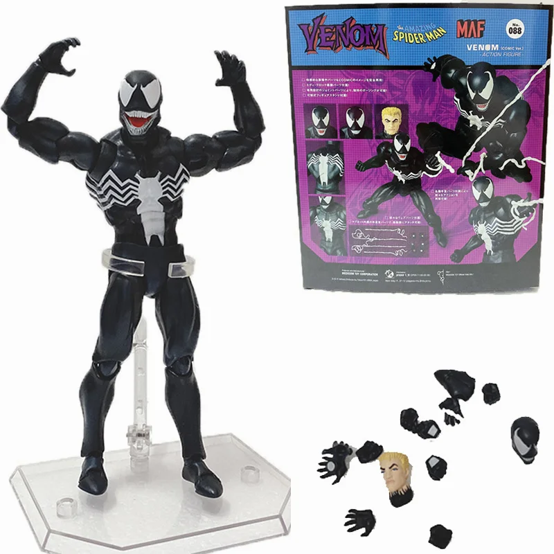 Mafex Venom 088 Spderman 075 человек-паук комикс версия фигурка модель игрушки Рождественский подарок для детей
