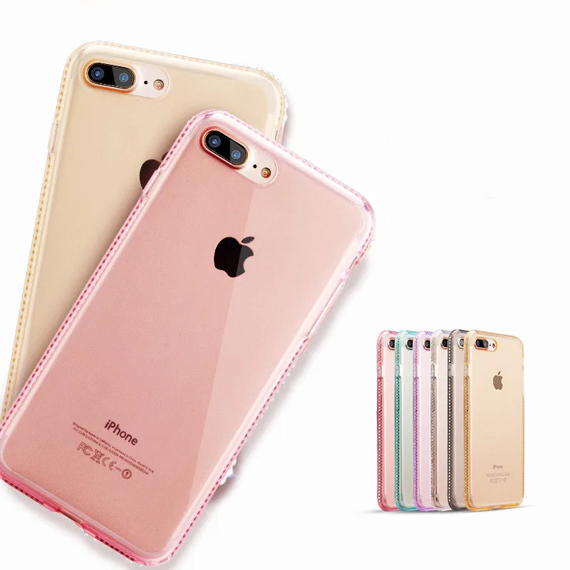 Роскошный чехол со стразами для iphone X XR 10 XS Max 7 8 6 S Plus мягкий силиконовый