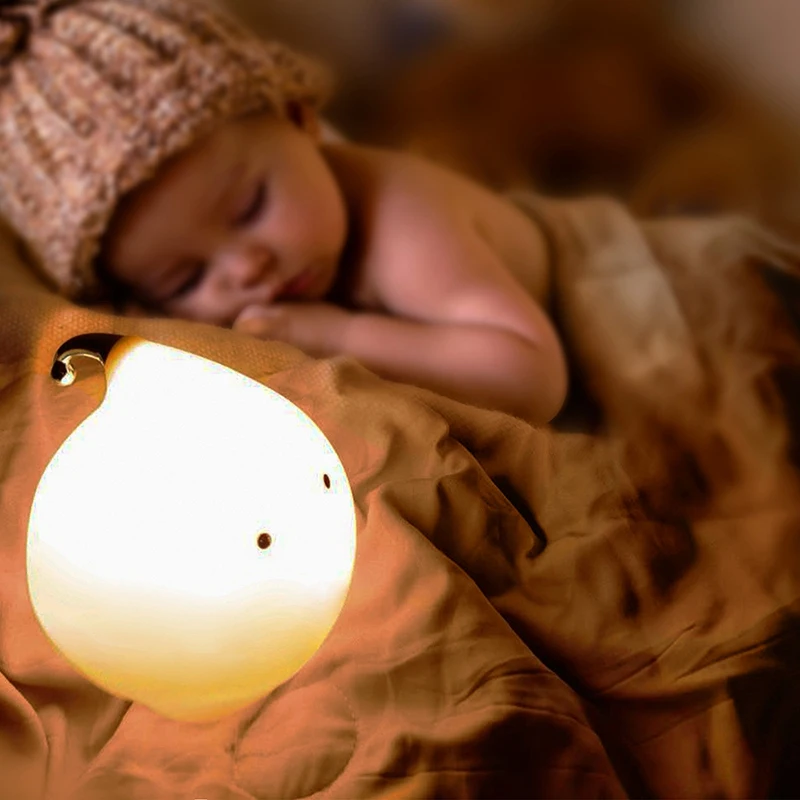 Ночной светильник ПЭТ Силиконовый с спальный ночной Светильник USB Портативный
