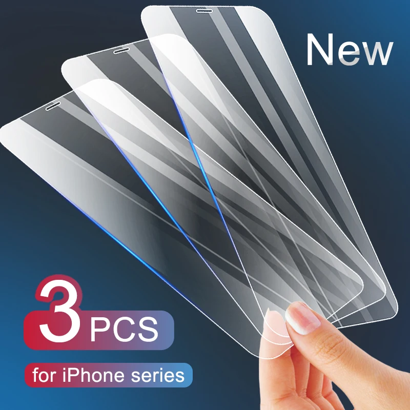 

Protective Glass on the For iPhone 11 12 Pro X XS Max XR Tempered Glass For iPhone 7 8 6 6s Plus 12 mini 11 Pro Screen Protector
