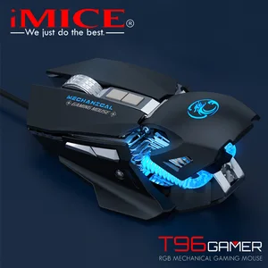 imice t96 7200 dpi rgb mechanical gaming mouse usb wired computer gamer optical mice for laptop pc game mouse custom macros free global shipping