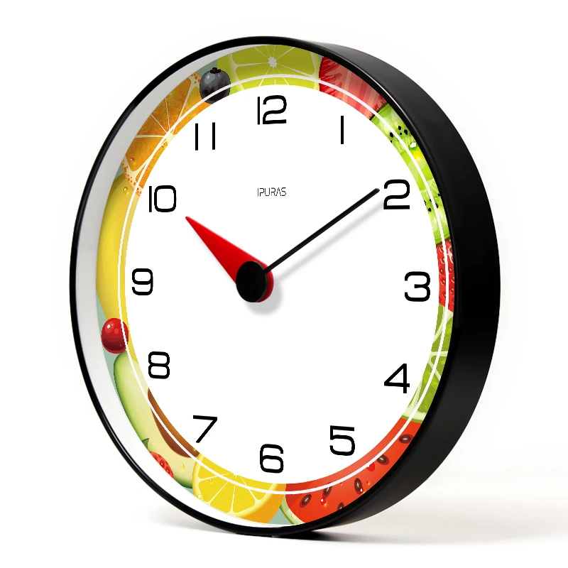 Fruits Acrylic Wall Clock Lime Pomelo Modern Kitchen Watch Home Decor Fresh Tropical Fruit Art Timepiece | Дом и сад