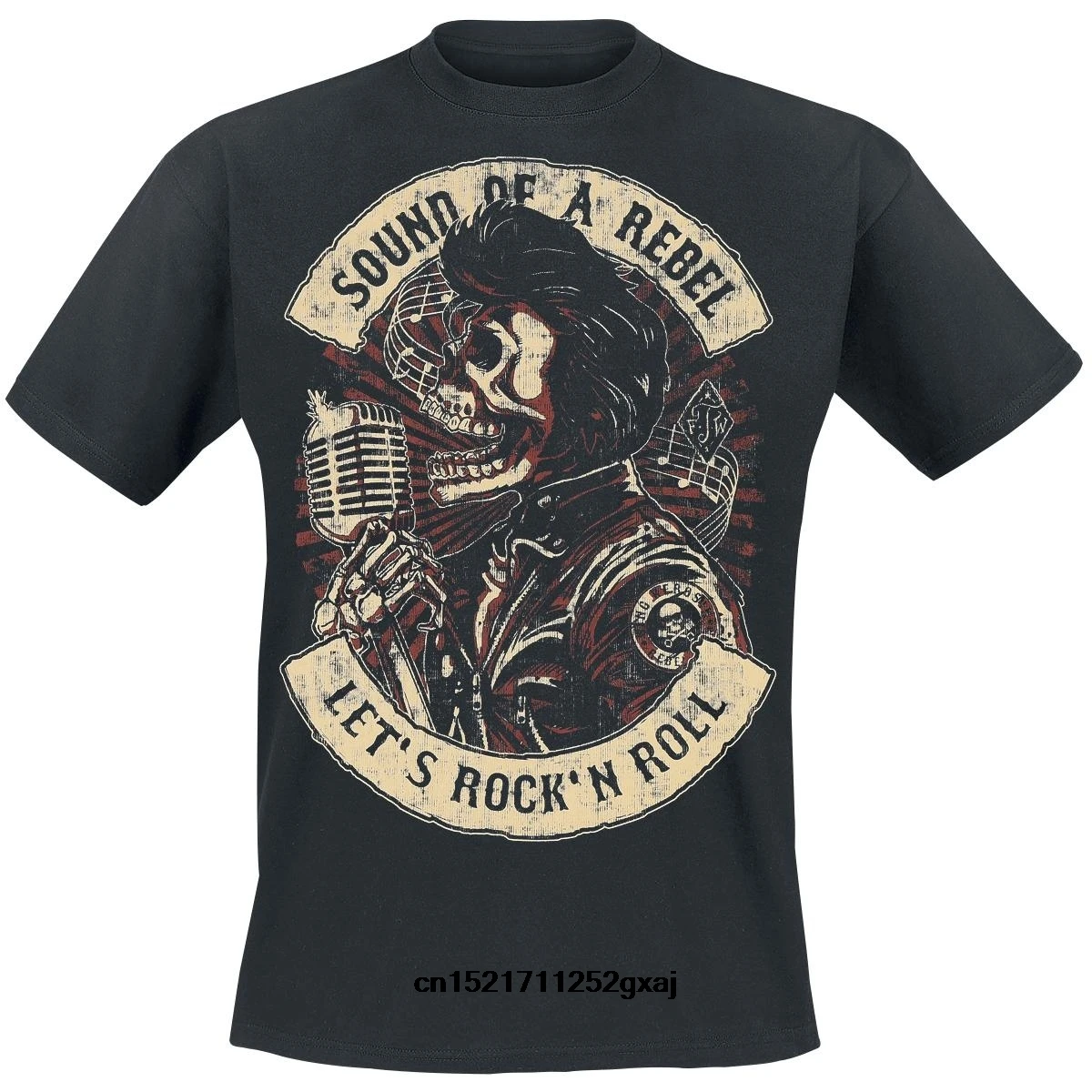 Мужская футболка модная звук Rebel King Kerosin Summber Black Tope с принтом wo men| |