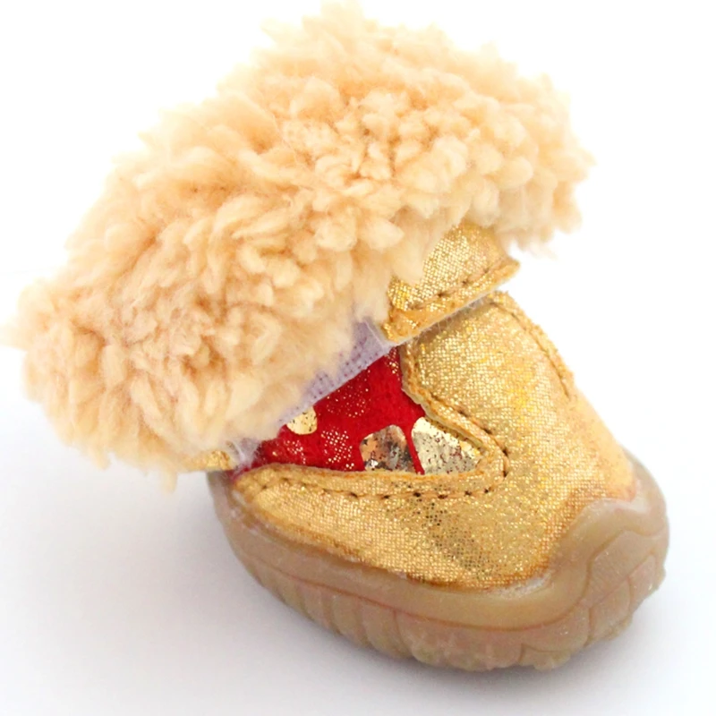 Обувь с золотыми украшениями для чихуахуа йоркширской собаки Повседневная