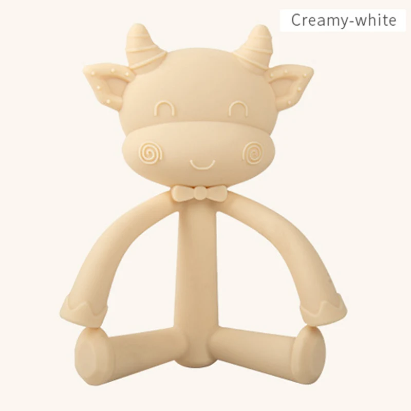 

Stereoscopic Sheep Cow Silicone Baby Teethers Food Grade Silicone Chew Toy