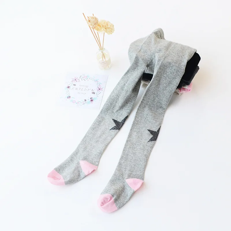 Новые осенние детские колготки Детские в Корейском стиле Колготки для девочек с