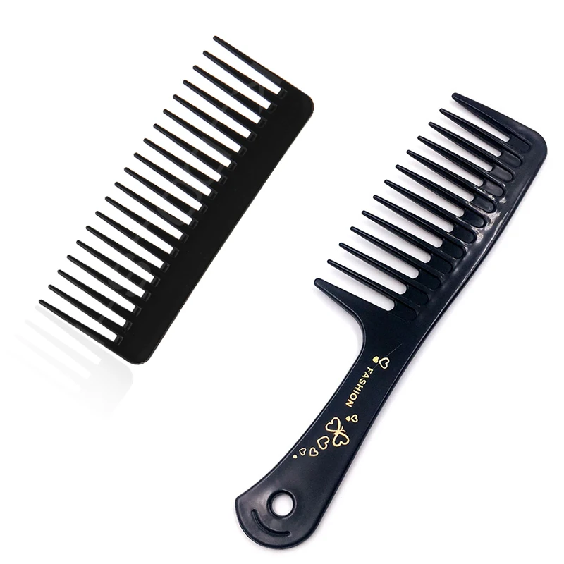 12 зубьев широкий зубной гребень Черный ABS пластик термостойкий большой для