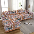 Винтажный эластичный чехол для дивана с цветочным узором, элегантные растягивающиеся чехлы для диванов для гостиной, чехлы для диванов, чехлы для диванов