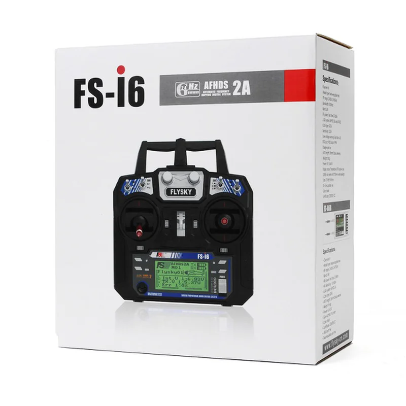 

FS-i6 i6 2.4G 6CH AFHDS Transmitter With iA6B X6B A8S R6B iA10B Receiver Radio Controller for RC FPV Drone Airplane