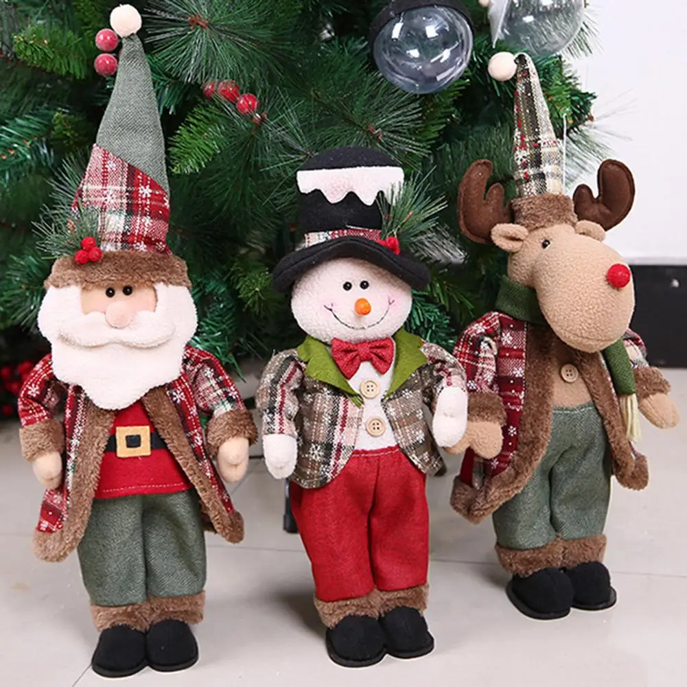 Рождественские украшения кукла Санта Клаус снежный человек лось подарочная