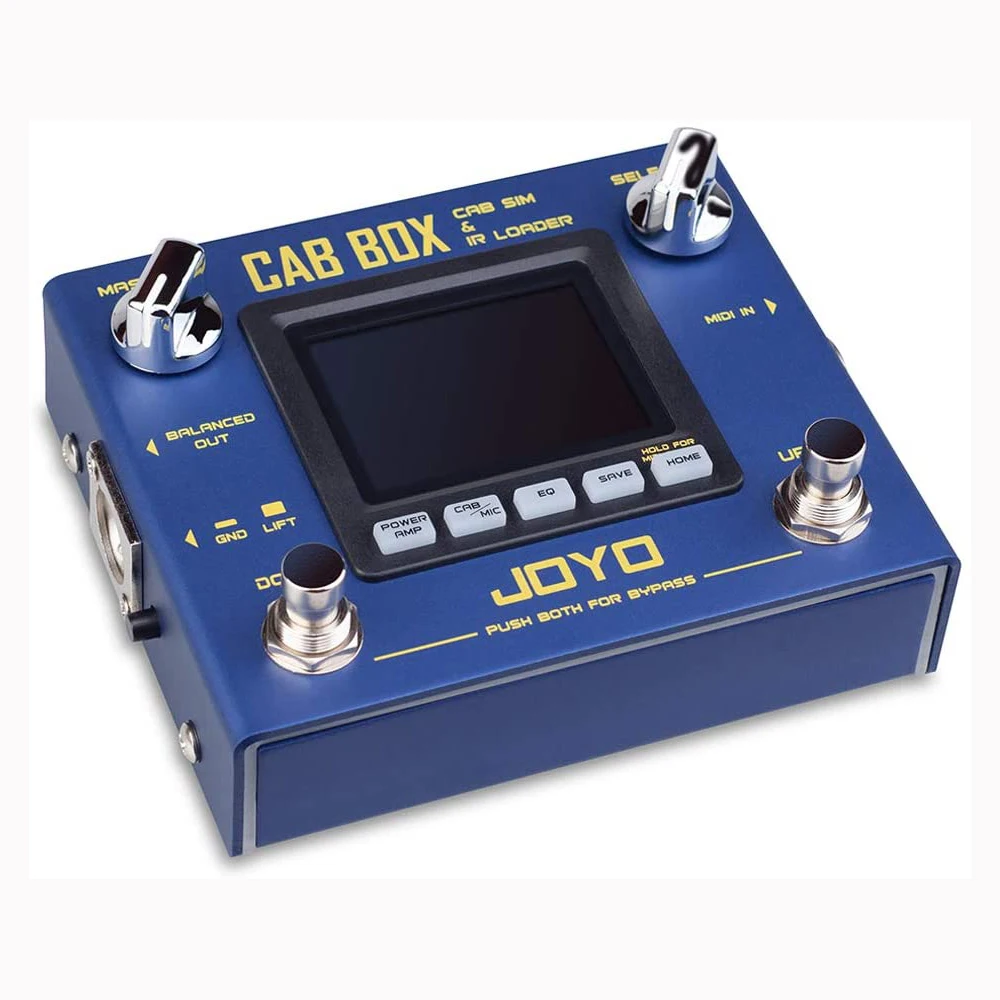 JOYO R-08 CAB BOX Multi-Effect Guitar Pedal Support IR loading with 4 Tube Power Amp Simulations 20 Cabinet Models Effect Pedals |