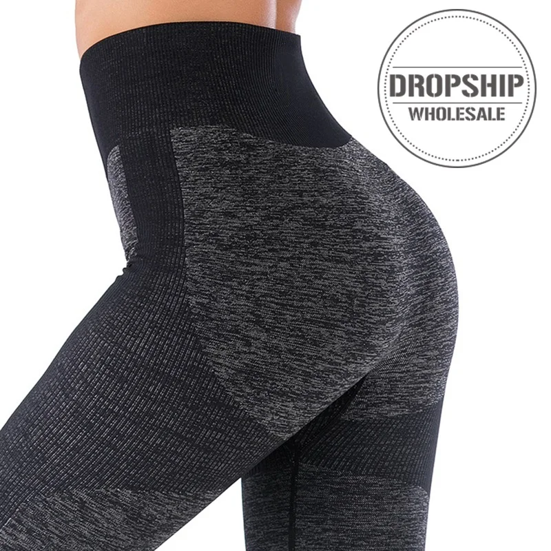 Женские спортивные штаны для йоги 2020 черные леггинсы с высокой талией фитнеса